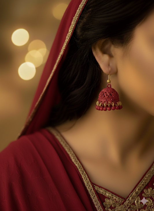 Classic Matte Jhumka Earrings